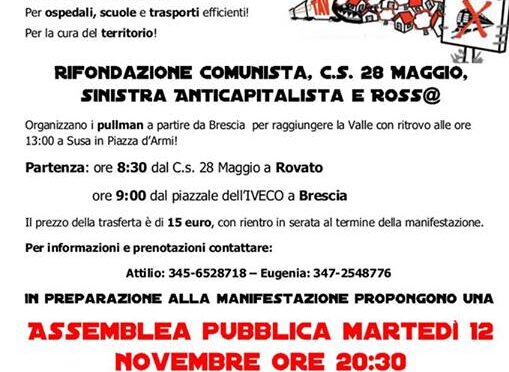 VERSO LA MANIFESTAZIONE NO TAV del 16 novembre 2013