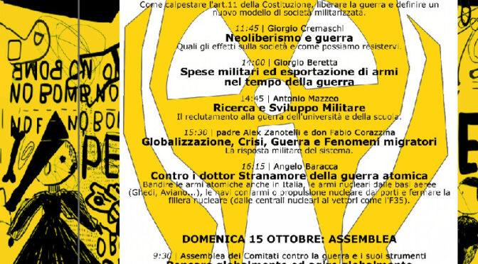 CONVEGNO CONTRO LA GUERRA